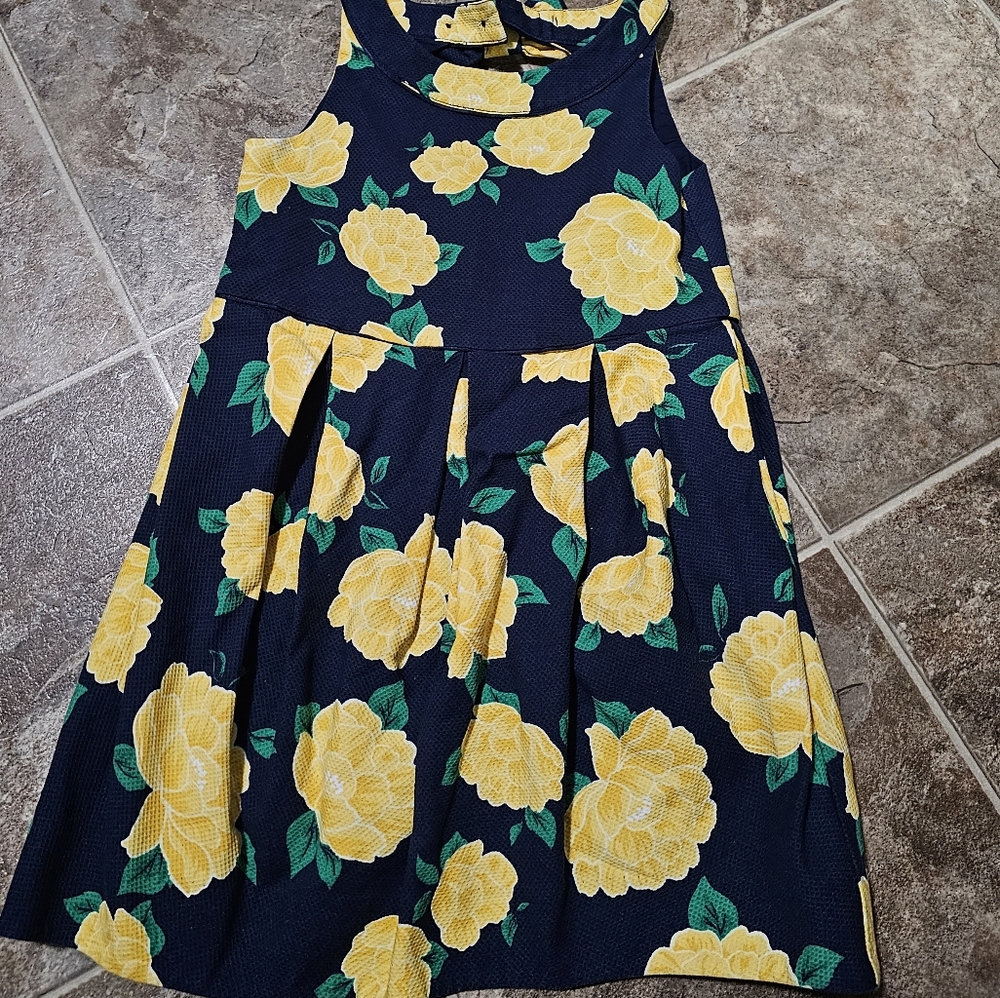Janie & Jack Hamptons Hideaway Navy Floral Dress